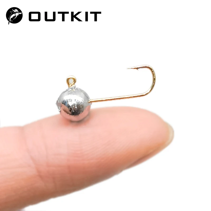 Fishing Hook Offset - OUTKIT 10 adet Mini Jig Kafa