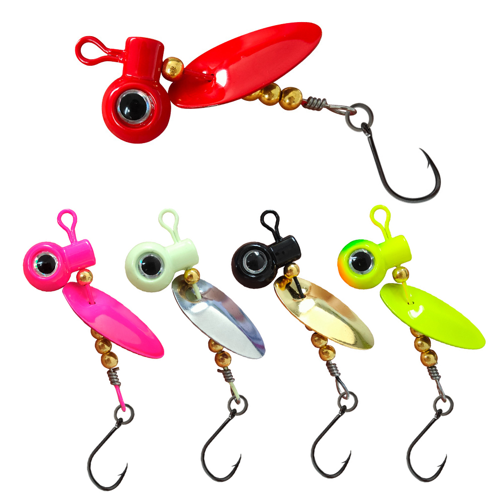 Fishing Hook Offset - 5 adet Crappie Jig Kafaları Spinner