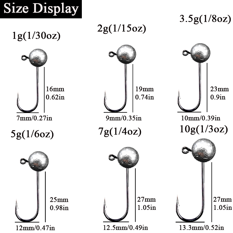 10 adet/grup Jig Kafa Balıkçıl - Fishing Hook Offset incelemesi ve fiyatı