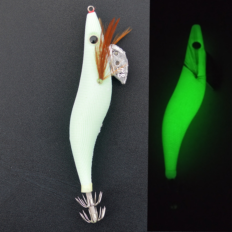 1 adet aydınlık kalamar Jigs b - Fishing Hook Size incelemesi ve fiyatı