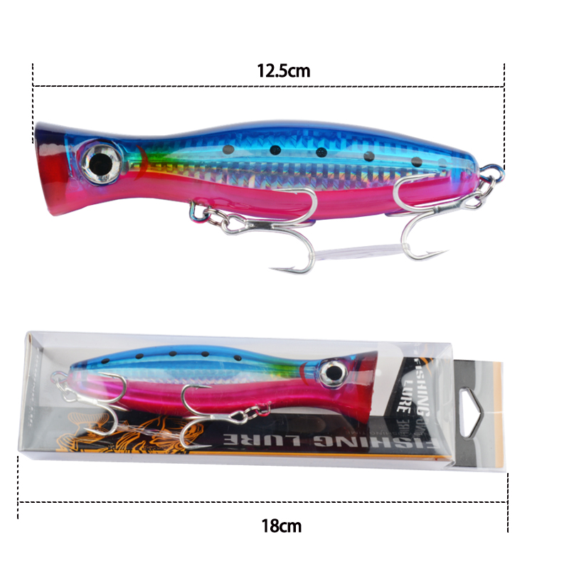 1 adet 43g Büyük Popper Yüzen  - Fishing Hook Size incelemesi ve fiyatı