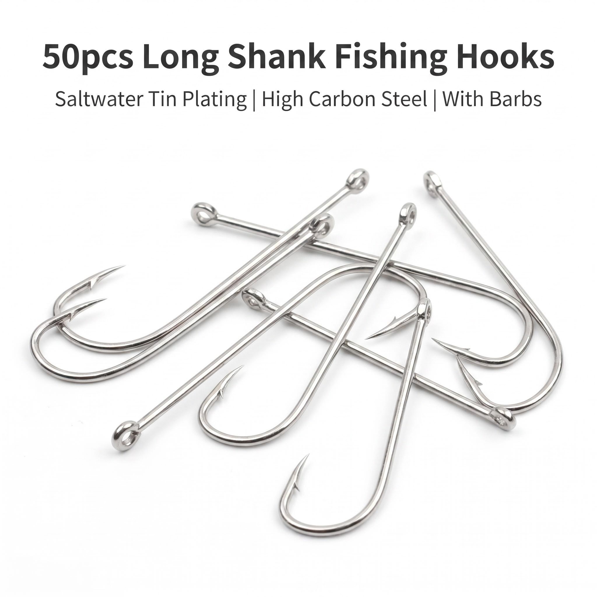 50 adet Uzun Saplı Tuzlu Su Da - Fishing Hook Circle incelemesi ve fiyatı